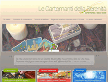 Tablet Screenshot of cartomantidellaserenita.com